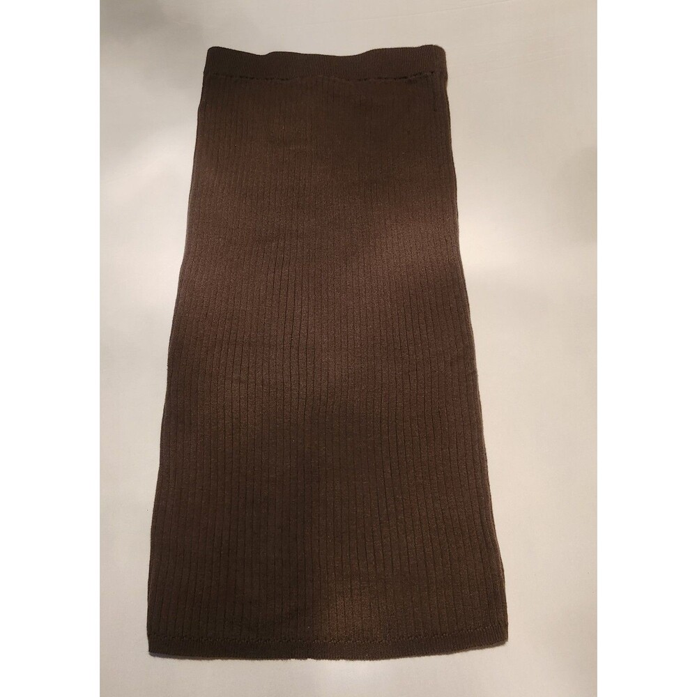 Forever 21 Y2K sz small long brown skinny skirt Adjustable waist